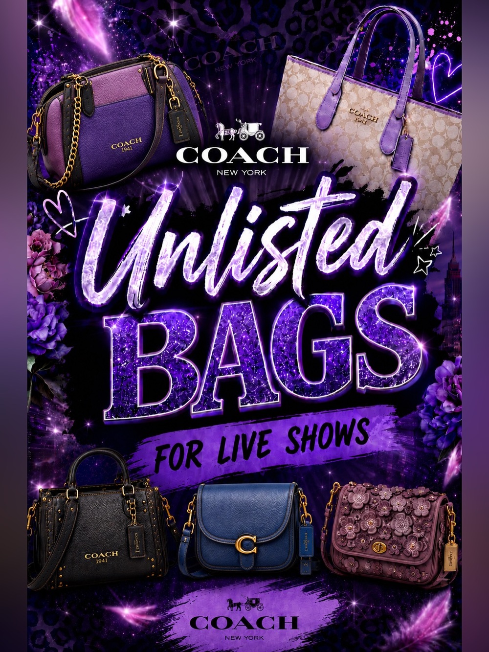 *** UNLISTED BAGS FOR LIVE SHOW ***